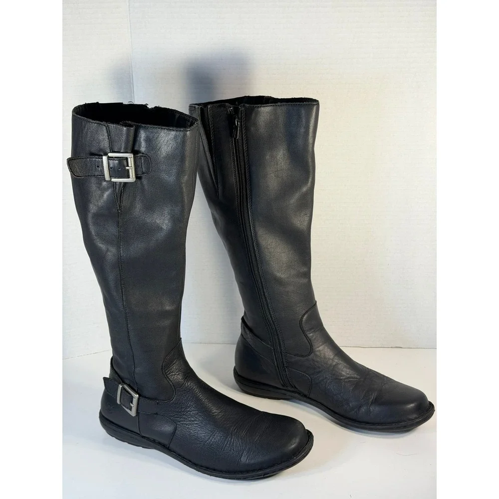 Born black leather